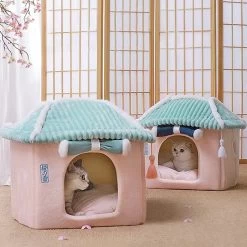 Merkloos Petsential Sakura Japanse Mand - Voor Katten (kattenmand) En Kleine Huisdieren (huisdierenmand) -Dierenwinkel 1200x1200 480