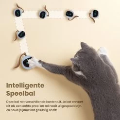 Otiume Interactieve Speelbal - Slimme Interactieve Jaag Speeltje Voor Katten - Kattenspeeltjes - Intelligente Jaagbal - AI -USB Oplaadbaar - LED - Blauw -Dierenwinkel 1200x1200 560