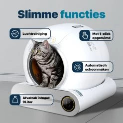 BOME Automatische Kattenbak - Zelfreinigende Kattenbak - Met App En Touchscreen - 65L -Dierenwinkel 1200x1200 585