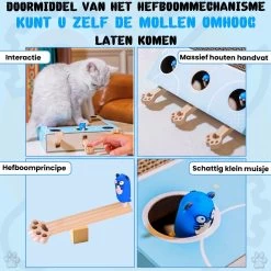 Sla De Mol Kattenspeeltje - Katten Speelgoed - Kattenspeelgoed - Kattenspeeltjes - Kattenspeeltjes Intelligentie - Kattenspeelgoed Intelligentie -Dierenwinkel 1200x1200 604