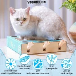 Sla De Mol Kattenspeeltje - Katten Speelgoed - Kattenspeelgoed - Kattenspeeltjes - Kattenspeeltjes Intelligentie - Kattenspeelgoed Intelligentie -Dierenwinkel 1200x1200 608
