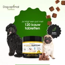 DOG OPTIMAL ANTI ALLERGY SUPPORT 120 Stuks - Allergie - Honden - Hondensnacks - Hondenkoekjes - Hondensupplementen - Honden - Puppy - Hondenvoeding - Weerstand - Jeuk-hond - Jeuk -Dierenwinkel 1200x1200 78