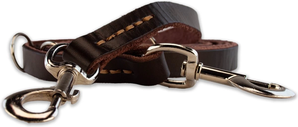 Multifunctionele Hondenriem - 220cm - Bruin - Leren Hondenriem - 100% Volnerfleer - Hondenriem Leer - Leiband Hond 11 Multifunctionele Hondenriem - 220cm - Bruin - Leren Hondenriem - 100% Volnerfleer - Hondenriem Leer - Leiband Hond - Afbeelding 9
