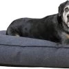 Snoozle Orthopedische Hondenmand - Zacht En Luxe Hondenkussen - Hondenbed - Wasbaar - Hondenmanden - 100 X 70 Cm - Stormy Grey