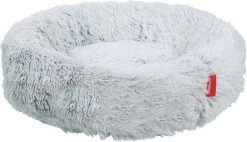 Snoozle Kattenmand - Zacht En Luxe Poezenmand - Kattenmandje Rond - Wasbaar - 60cm - Wolf Grey