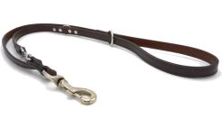 Verstelbare Trainingslijn Leer - 2 Meter - Bruin - Politielijn - Hondenriem - Hoge Kwaliteit Leer - Trainingslijn - Ambachtelijk Gemaakt In Portugal -Dierenwinkel 1200x690 1