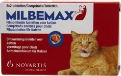 Milbemax Ontworming Tabletten Grote Kat 2 - 12 Kg 2 X 2 Tabletten -Dierenwinkel 1200x756