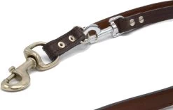 Verstelbare Trainingslijn Leer - 2 Meter - Bruin - Politielijn - Hondenriem - Hoge Kwaliteit Leer - Trainingslijn - Ambachtelijk Gemaakt In Portugal -Dierenwinkel 1200x768 1