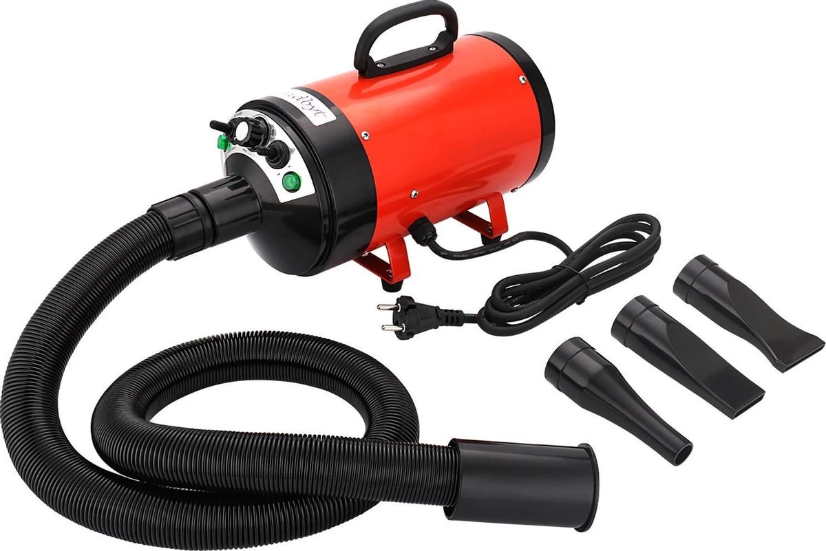 Gridbyt Professionele Hondenföhn – Waterblazer Voor Honden – Voor Een Mooie Vacht – Rood 3 Gridbyt Professionele Hondenföhn – Waterblazer Voor Honden – Voor Een Mooie Vacht – Rood