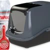 PeeWee Kattenbak EcoHus Startpakket - Antraciet - 56 X 39 X 38,5 Cm -Dierenwinkel 1200x816 1