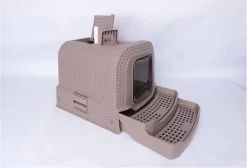 Adori Kattentoiltet Rattan Taupe - Kattenbakken - 69x42x41 Cm -Dierenwinkel 1200x817 1