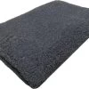 2 Stuks - Vetbed - Antislip Dierenmat - Dierenkleed - Hondenkleed - Benchvacht - Antraciet Effen - 75 X 50 CM - Machine Wasbaar