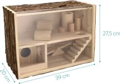 Navaris Houten Hamsterhuis - Speelhut Voor Hamsters, Kleine Knaagdieren, Gerbils, Muizen - Schuilplaats Op Twee Etages Voor Hamster, Cavia, Muis 13 Navaris Houten Hamsterhuis - Speelhut Voor Hamsters, Kleine Knaagdieren, Gerbils, Muizen - Schuilplaats Op Twee Etages Voor Hamster, Cavia, Muis -Dierenwinkel 1200x846 3