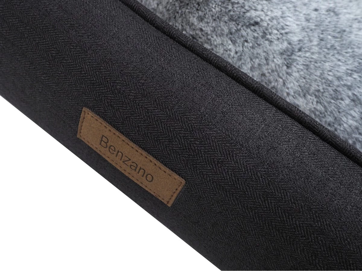 Benzano - Hondenmand - All Season - Wasmachine Wasbaar - Omkeerbaar Kussen - Pluche - Schuimvulling - Antraciet - 100 CM 10 Benzano - Hondenmand - All Season - Wasmachine Wasbaar - Omkeerbaar Kussen - Pluche - Schuimvulling - Antraciet - 100 CM - Afbeelding 8