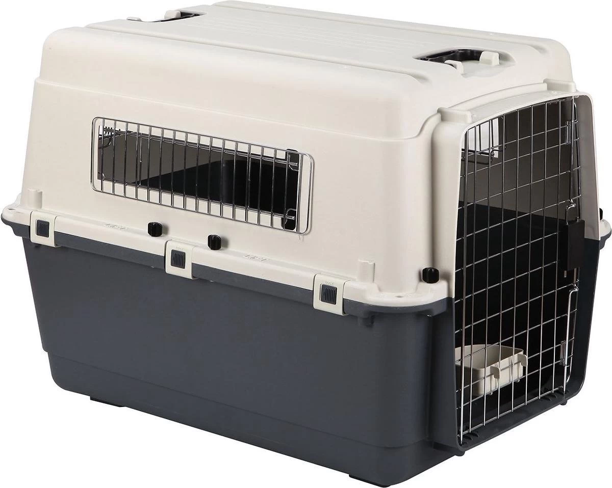 Flamingo - Hondentransportbox Nomad - L - Grijs - 57 X 80 X 60 Cm 7 Flamingo - Hondentransportbox Nomad - L - Grijs - 57 X 80 X 60 Cm - Afbeelding 5