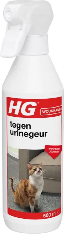 HG Tegen Urine Geur - 500 Ml - Effectief En Snel Resultaat - Neemt De Geur Definitief Weg -Dierenwinkel 329x1200