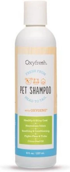 Oxyfresh Pets Hondenshampoo & Kattenshampoo - 237ml - Diervriendelijke Shampoo Voor Honden En Katten Zonder Irriterende Bestanddelen -Dierenwinkel 493x1200