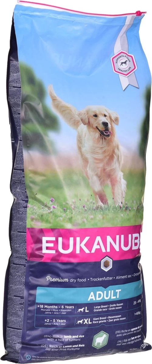 Eukanuba Dog Adult Large Breed Lam/Rice - 12 KG 9 Eukanuba Dog Adult Large Breed Lam/Rice - 12 KG - Afbeelding 7