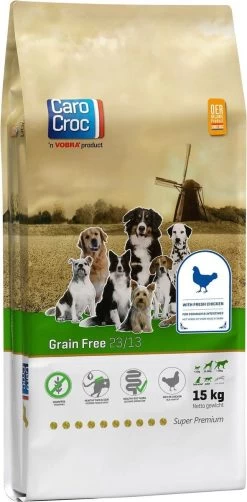 Carocroc Grain Free - Gevogelte/Aardappel/Bieten - Hondenvoer - 15 Kg