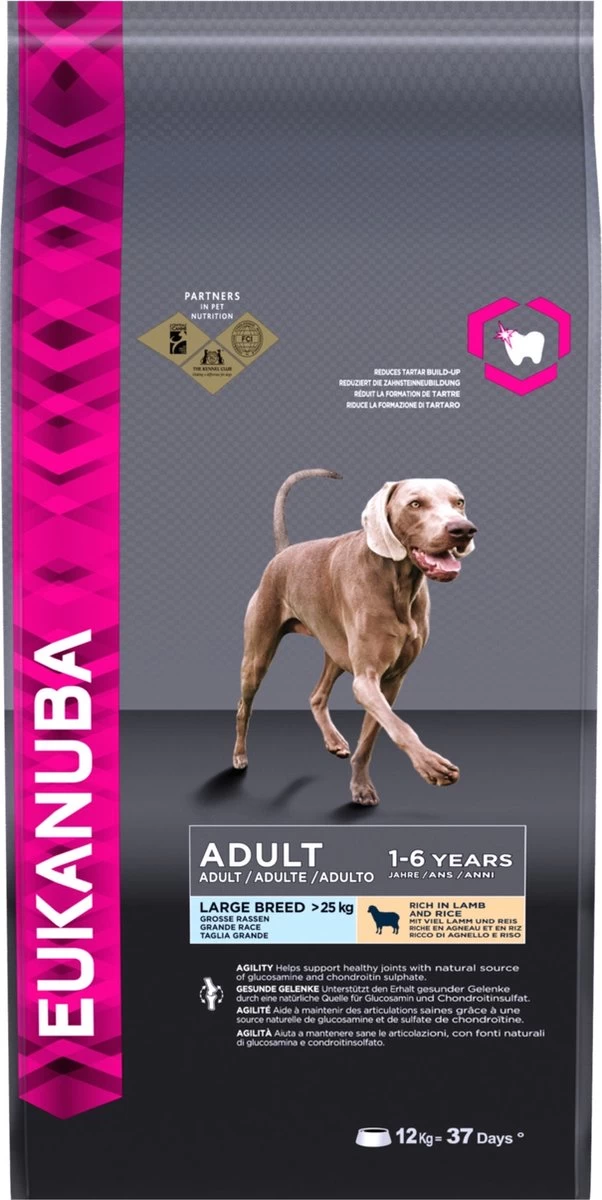 Eukanuba Dog Adult Large Breed Lam/Rice - 12 KG 6 Eukanuba Dog Adult Large Breed Lam/Rice - 12 KG - Afbeelding 4