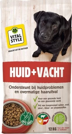 VITALstyle HUID+VACHT - Hondenbrokken - 12 Kg -Dierenwinkel 641x1200