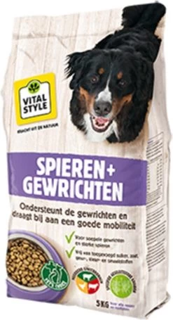 VITALstyle SPIEREN+GEWRICHTEN - Hondenbrokken - 12 Kg -Dierenwinkel 652x1200