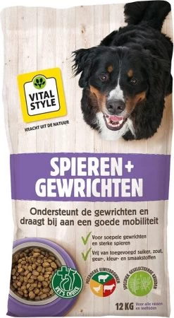 VITALstyle SPIEREN+GEWRICHTEN - Hondenbrokken - 12 Kg