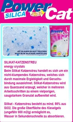 Merkloos PowerCat Silicaat Kattenbakvulling Met Energy Kristallen - 12 X 5L -Dierenwinkel 719x1200