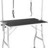 Tectake - Honden Trimtafel Met Twee Lussen - Zwart/zilver- 402893 -Dierenwinkel 749x1200 1