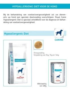 Royal Canin Hypoallergenic - Hondenvoer - 14 Kg -Dierenwinkel 822x1200
