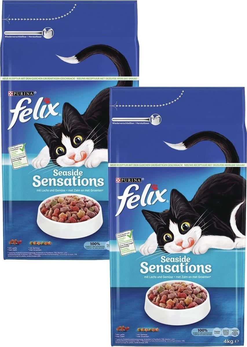 Felix Vis Sensations - Kattenvoer - 2 X 4 Kg 4 Felix Vis Sensations - Kattenvoer - 2 X 4 Kg - Afbeelding 2