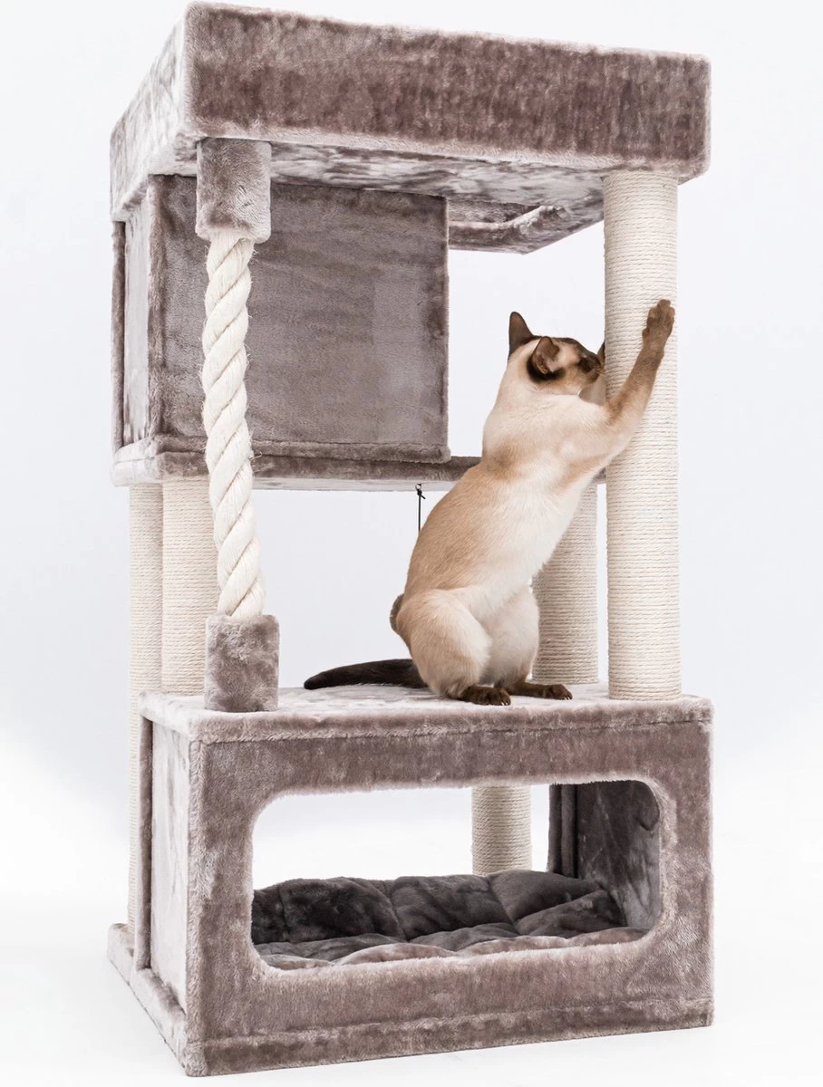 Petrebels Lodge 107 Krabpaal - Cappuccino - Design - Zeer Stabiel 6 Petrebels Lodge 107 Krabpaal - Cappuccino - Design - Zeer Stabiel - Afbeelding 4