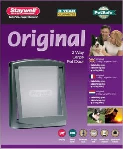 Staywell 777 Hondenluik - Large - Zilver/Tranparant -Dierenwinkel 991x1200